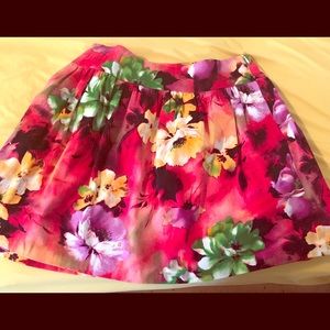 Aqua floral skirt in Medium